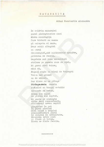M-1038 - Mihai Constantin Alexandru